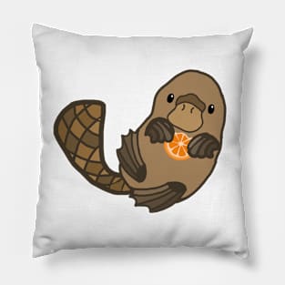 Platypus Orange Pillow