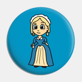 Chibi Elizabeth Maxwell Steele (Small Print) Pin