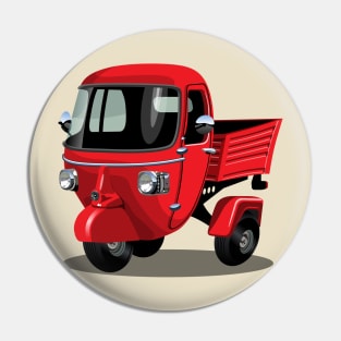 Cartoon delivery  cargo scooter Pin