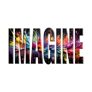 Imagine - Paint Splatter T-Shirt