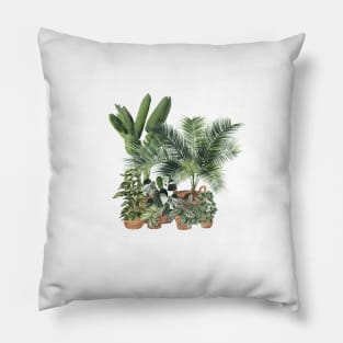 House Plants Illustration 17 Pillow