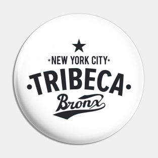 Tribeca Manhattan Logo -  Authentic NYC Vibes - Minimal Style Pin