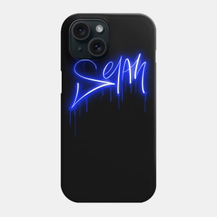 Selah - Blue Neon - Christian Tee Phone Case