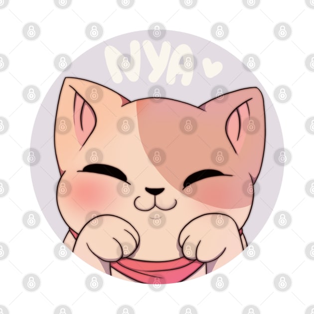 Cute Neko icon sticker by Itsacuteart