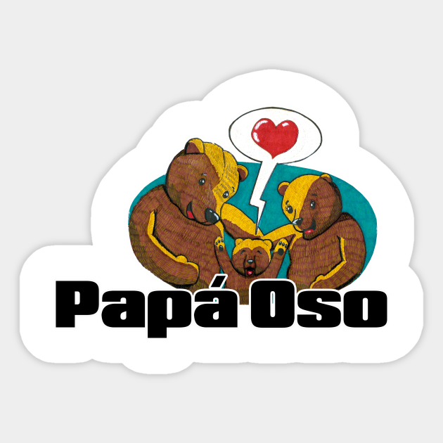 Papa Oso Logo Oso Pegatina Teepublic Mx Papa Oso Logo Oso Pegatina Teepublic Mx