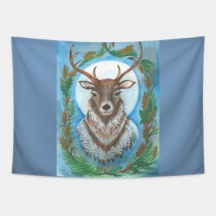 Winter Stag Tapestry