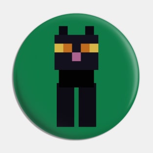 Minecraft Black Cat Pin