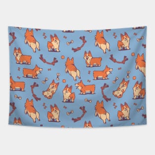 Corgies But Dog Lovers Pattern Tapestry