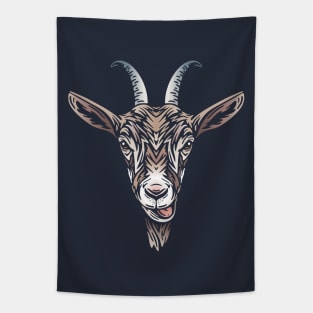 Goat Illustration Tapestry