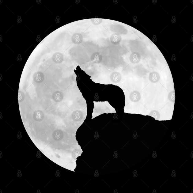 Wolf under the moon by Boss creative