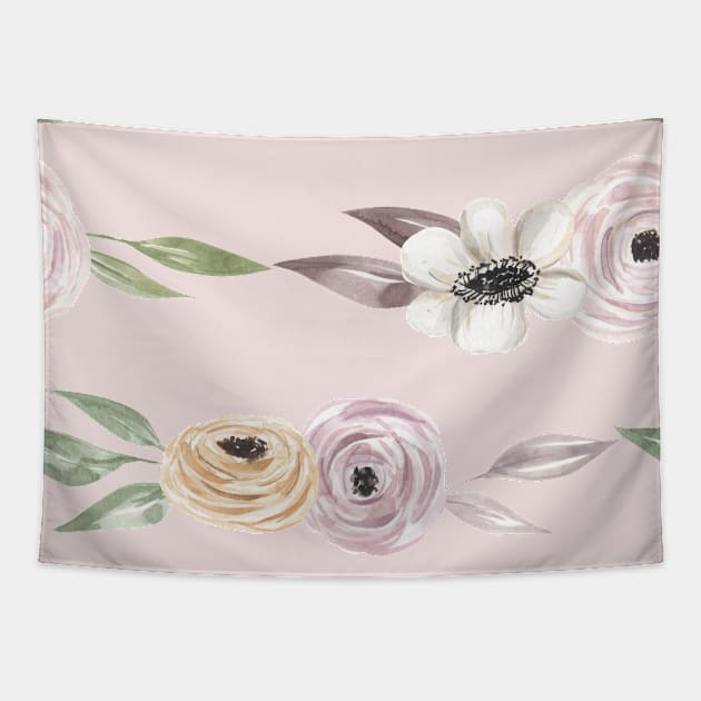 Vintage Floral Pattern Tapestry by Alexandra