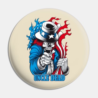 Uncle Dead Sam Pin