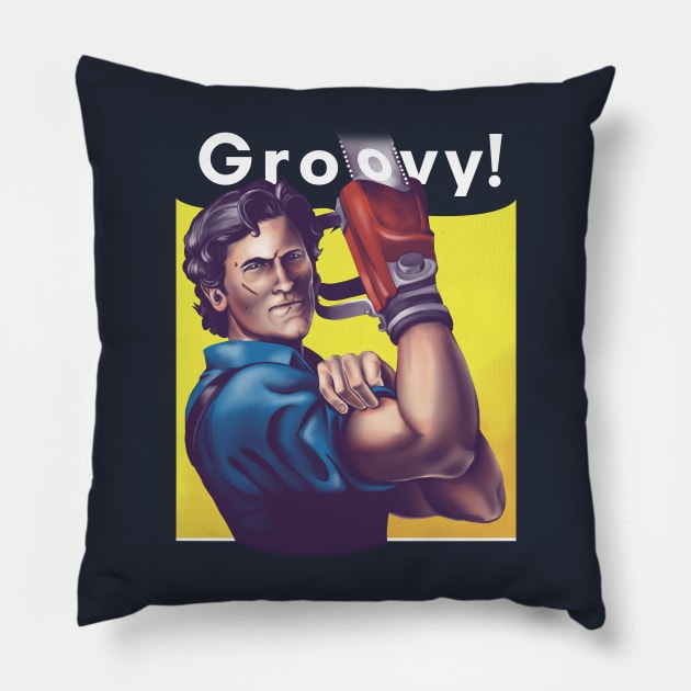 Groovy Pillow by KindaCreative