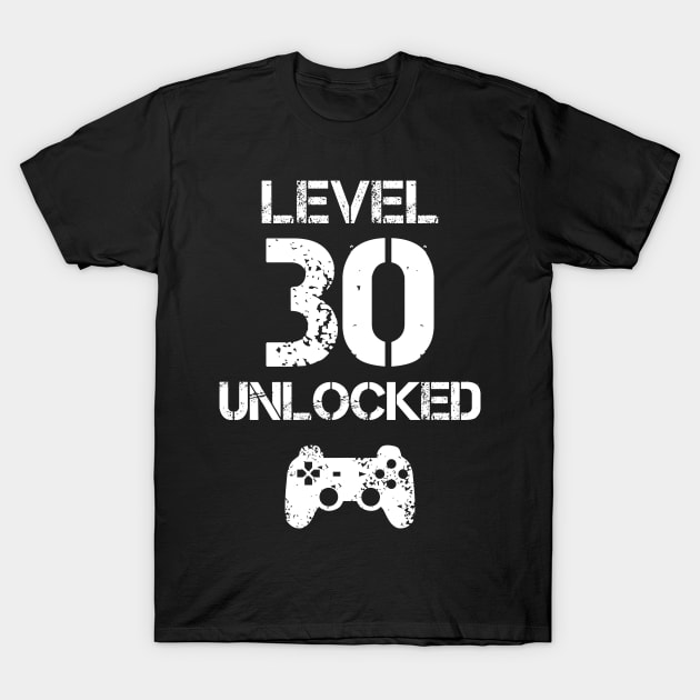Level 30 Unlocked 1989 Gamer 30th Birthday Gift T-Shirt Level 30 Unlocked 1989 Gamer 30th Birthday Gift T-Shirt
