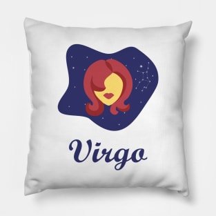 Virgo Zodiac Sign Constellation Sky Pillow