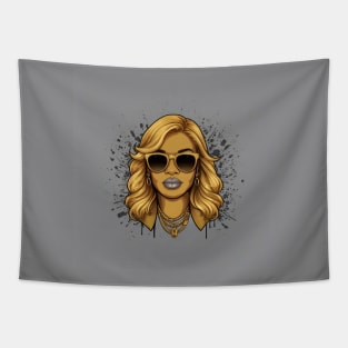 golden girl thug life Tapestry