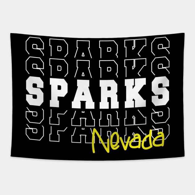 Sparks city Nevada Sparks NV Tapestry by TeeLogic