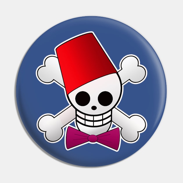 Doctor Who Pirate Flag Pin by JoWS