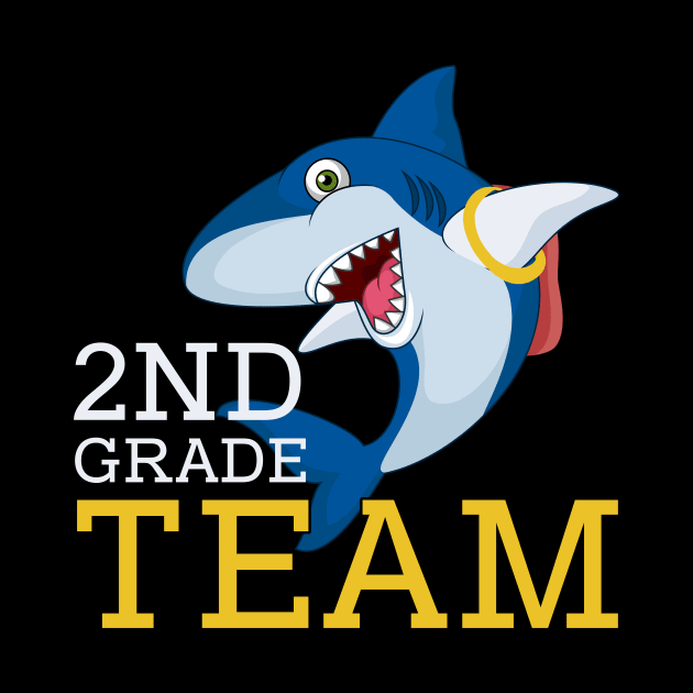 Shark Team Second 2nd Grade Back To School Teacher Student by kateeleone97023