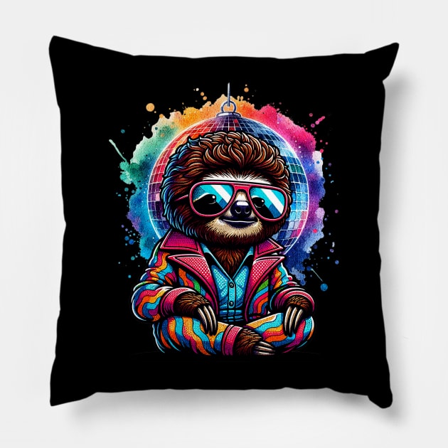 Disco Sloth Pillow by The Jumping Cart