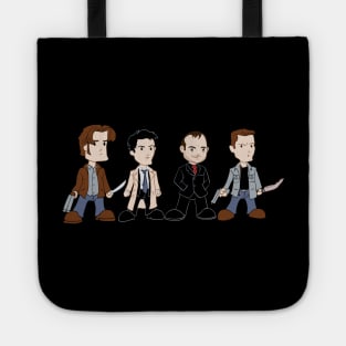 Sam, Dean, Cas, Crowley Tote