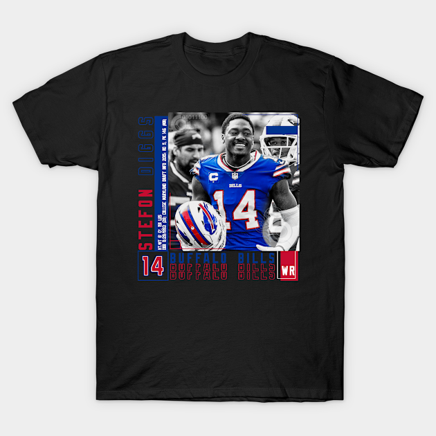 Stefon Diggs Football Edit Tapestries Bills - Stefon Diggs - T-Shirt