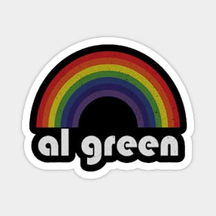 Al Green / Vintage Rainbow Design // Fan Art Design Magnet