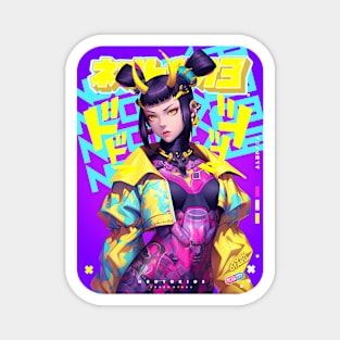 STREET FIGHTER 🟡🟪 JURI HAN - YELLOW DEVIL 🟪🟡 ANIME MANGA GAMING - FIGHTING GAME CULTURE Magnet