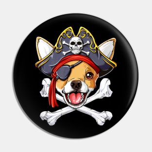 Chihuahua Pirate Skull Design Pin