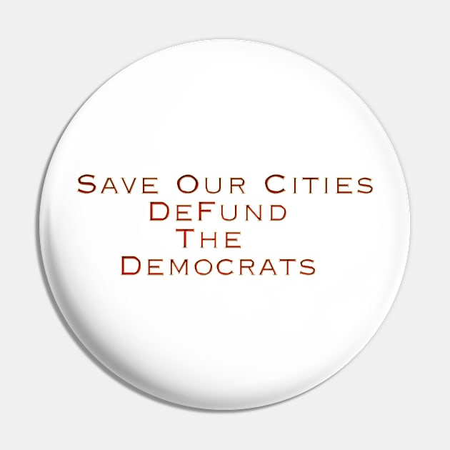 Save Our Cities Pin by Colveraft Designs