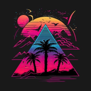 Synthwave 80s neon T-Shirt