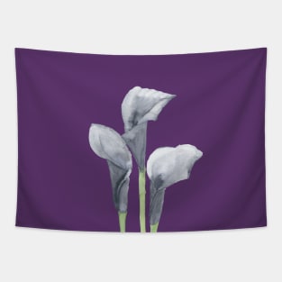 Black Calla Lily Tapestry