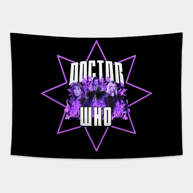 docror who squad fire design Tapestry by hot_issue