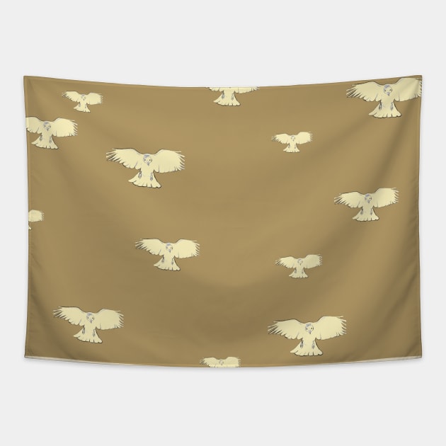 Beige Birds Tapestry by The-Shop-Under