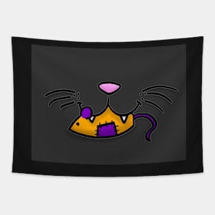 Halloween Cat With Toy Tapestry