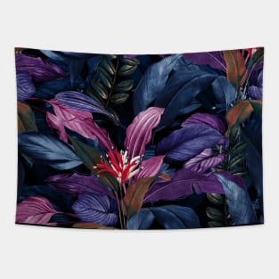 Tropical Night Forest Tapestry