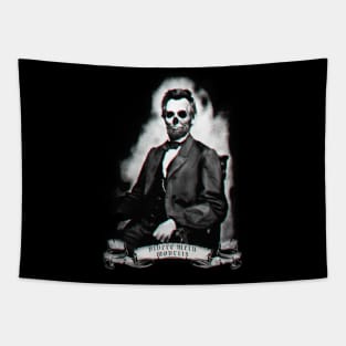 Ghastly Abe in 3D Tapestry