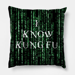 I know kung fu - Matrix Pillow