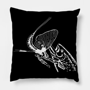 Fly Fishing Drawing Fish Angler Fisher Gifts Pillow