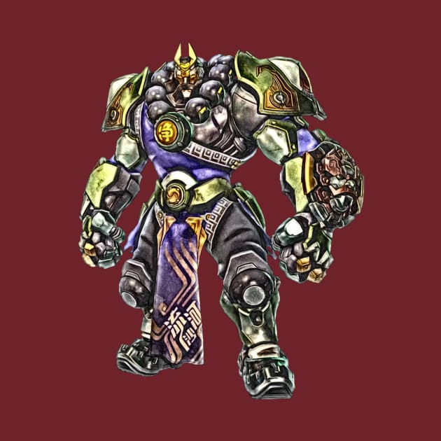 Overwatch Reinhardt Wujing Skin by Green_Shirts