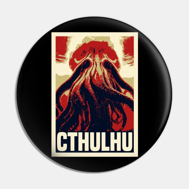 Cthulhu Pop Art Style Pin by mia_me