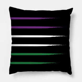 Suffragette Flag Colours UK Pillow