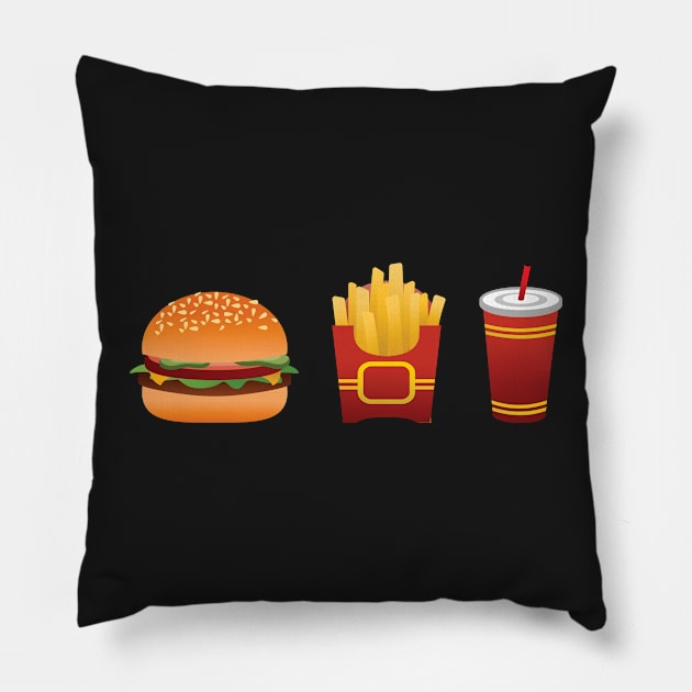 Classic Fast Food Pillow by jw608