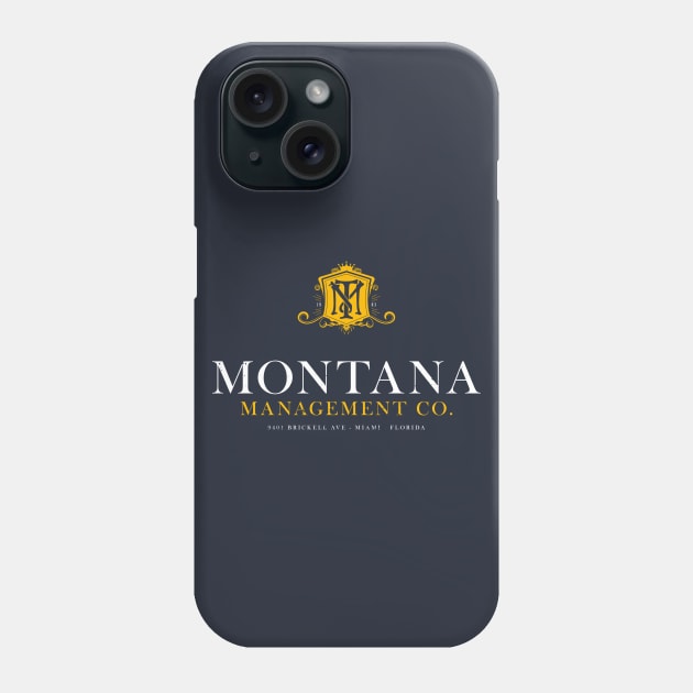 Montana Management Co (aged look) Phone Case by MoviTees.com