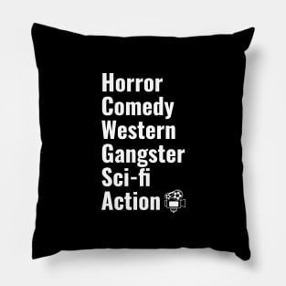 Movie Buff Movie Lover Cinema Pillow