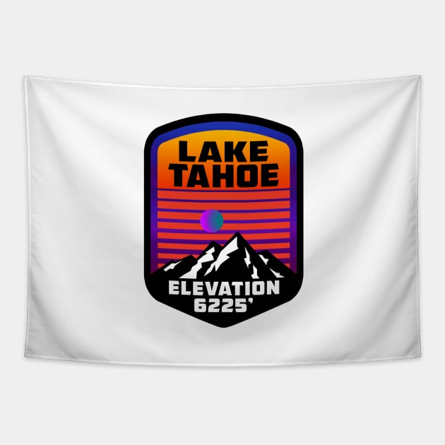 Ski Lake Tahoe California Nevada Skiing Tapestry by DD2019