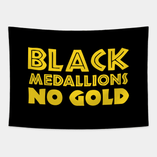 BLACK MEDALLIONS NO GOLD Tapestry