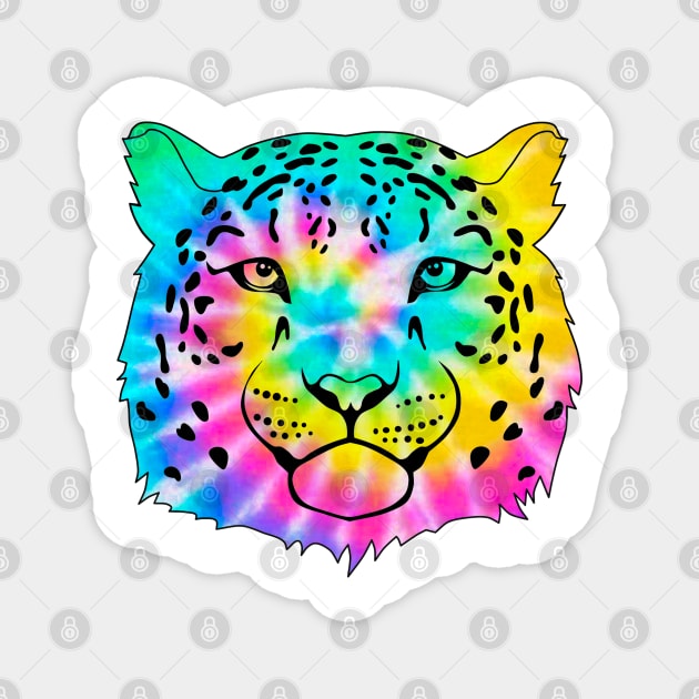 Tie Dye Tiger Magnet by Africanob