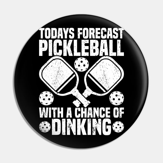 Pickleball Forecast Pin by medd.art