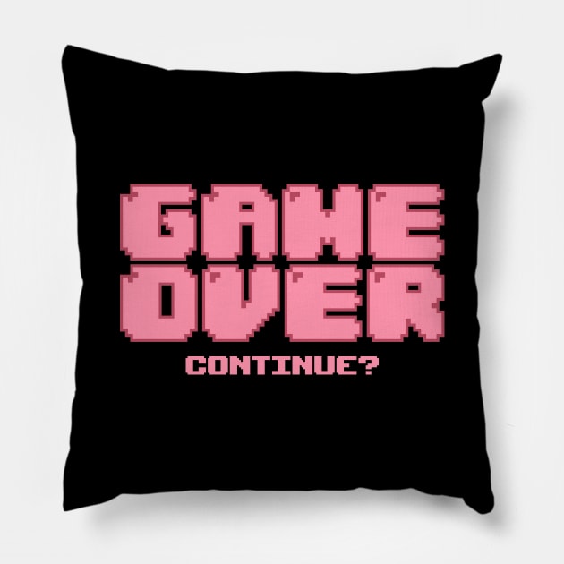 Game Over Pillow by ekyzombie